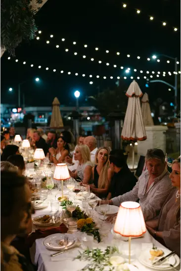 Intimate event gathering at CasaDamí